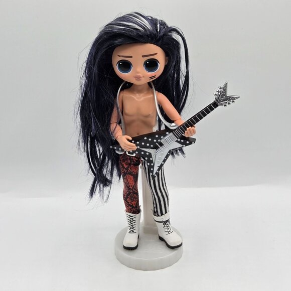 LOL Surprise OMG Remix Rocker Boi Doll W/ Guitar Accessories & Stand - Picture 1 of 7